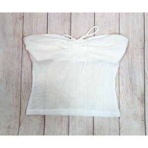 PRINCESS POLLY Women's Sheer Tube Top Strapless Tie Trendy Size 6